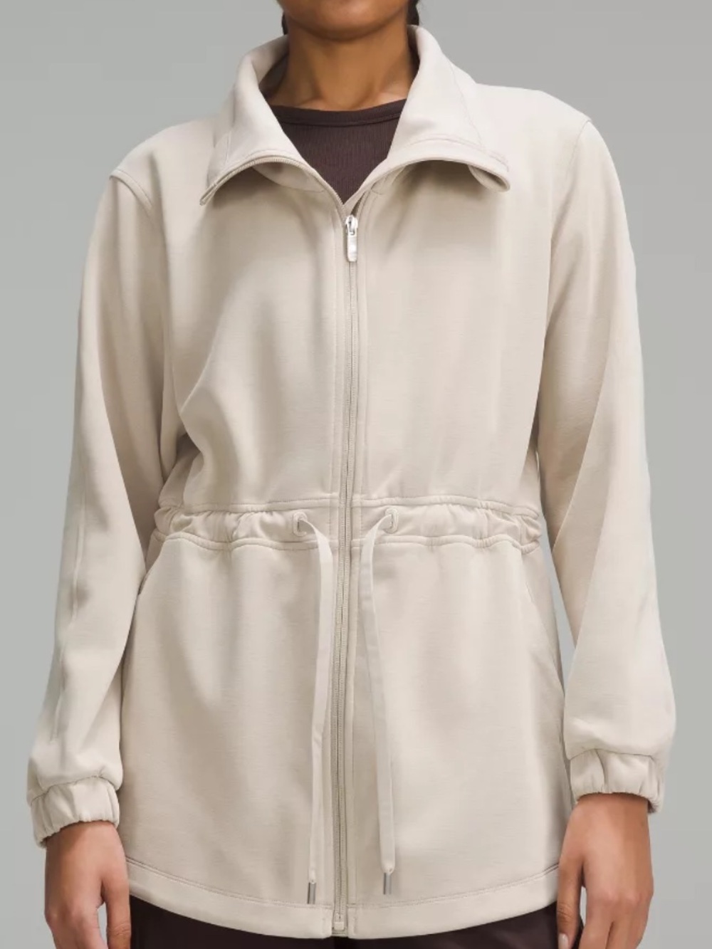 NWT lululemon athletica Softstreme Cinch-Waist Jacket - Cream #W04